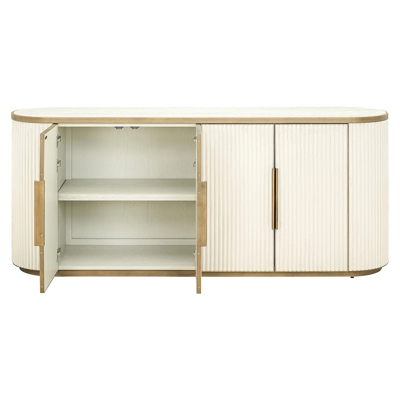 Kumode Tivoli ar 4 durvīm Richmond Interiors 80/192/46 cm balts - N1 Home