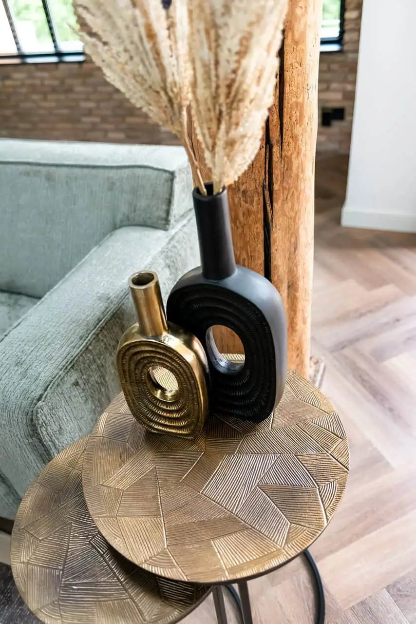 Vāze Richmond Interiors Emar small 31/14/5 cm zelts - N1 Home