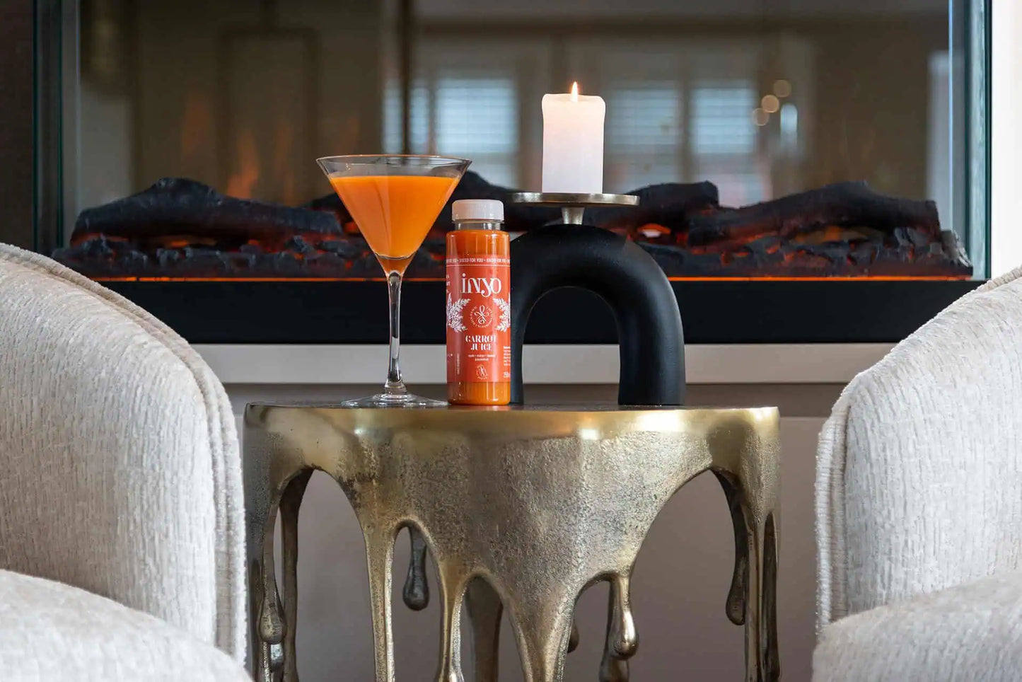 Galdiņš Carly Richmond Interiors 55/43/43 cm zelts - N1 Home