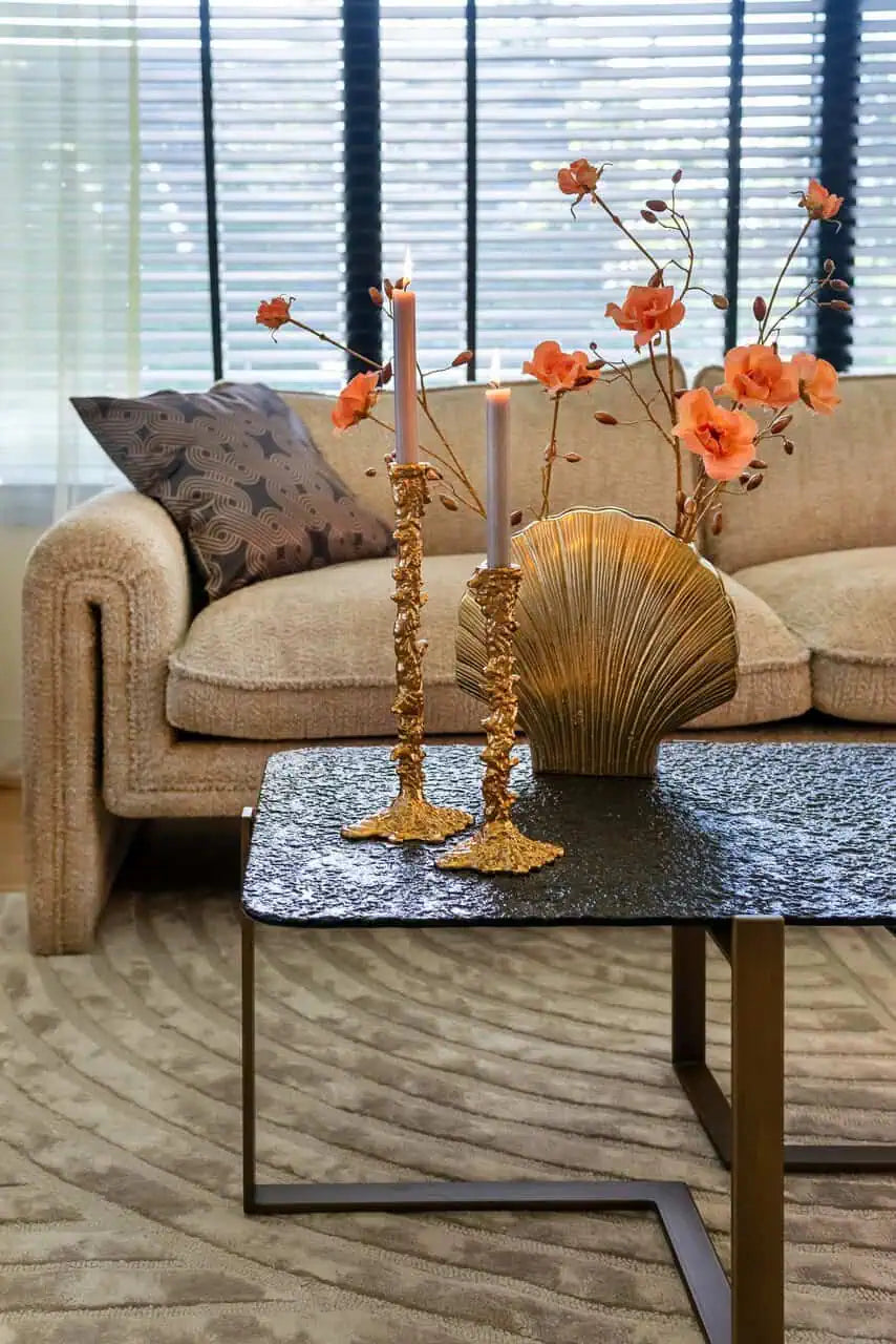 Vāze Richmond Interiors Noé big 29/30/9 cm zelts - N1 Home