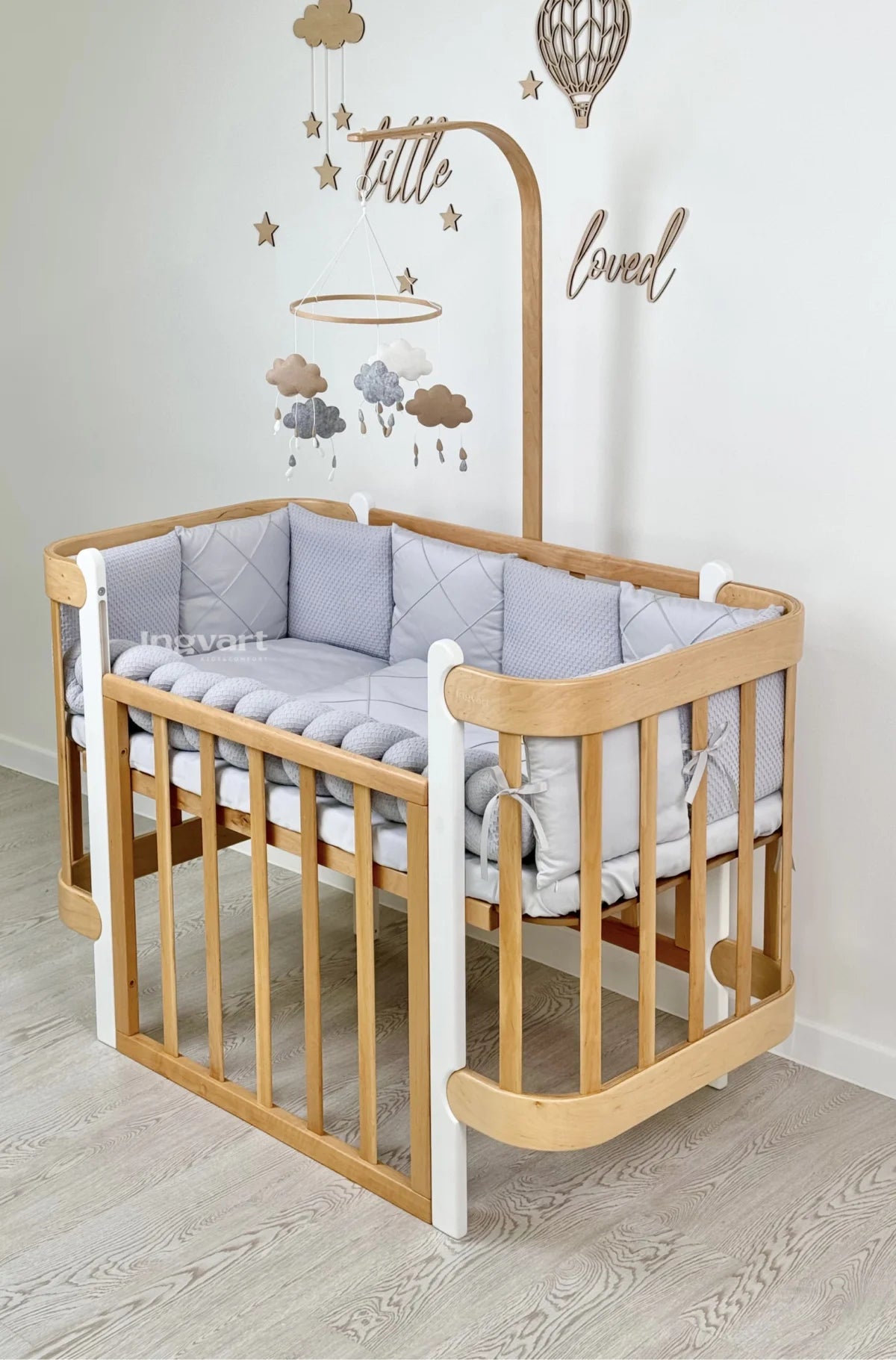 Satīna Gultas Veļas Komplekts "Platīns" light grey - N1 Home