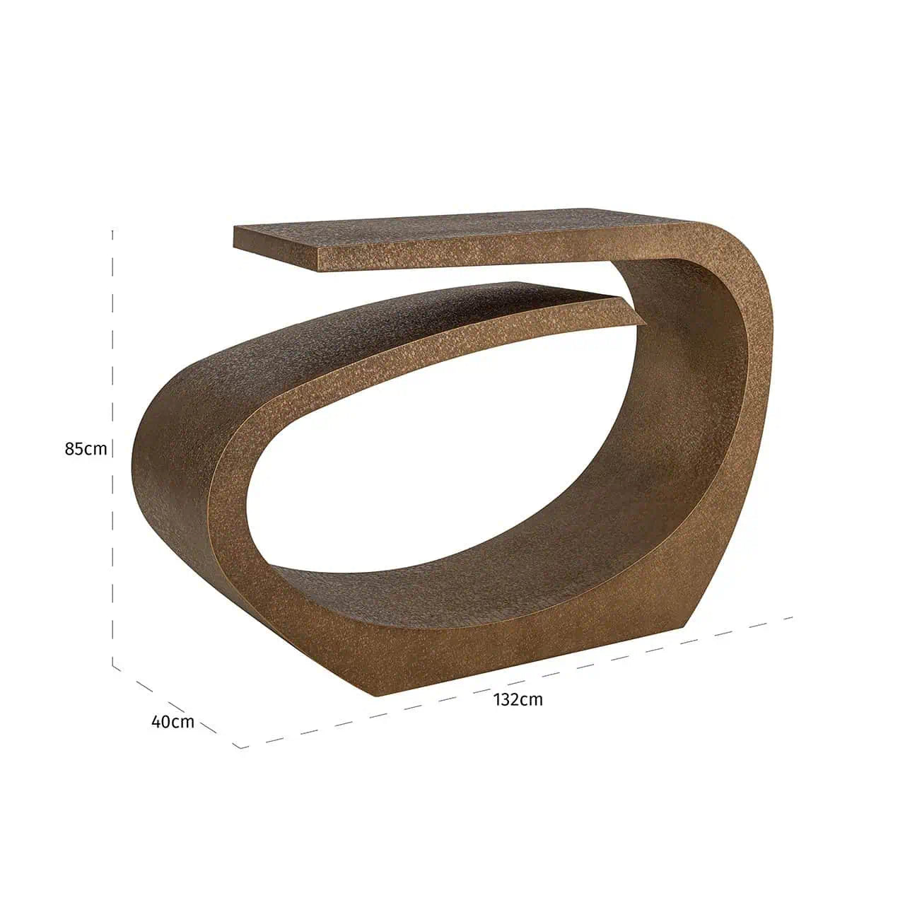 Konsole Alhambra Richmond Interiors 85/132/40 cm Brushed Gold - N1 Home