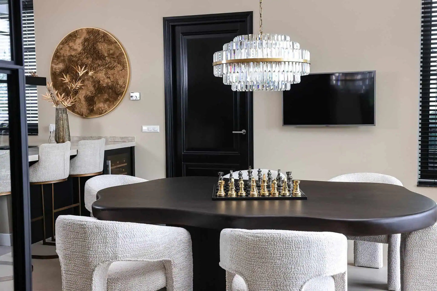 Ēdamgalds Sherman organiskais  Richmond Interiors 230/139/76 cm brūns - N1 Home