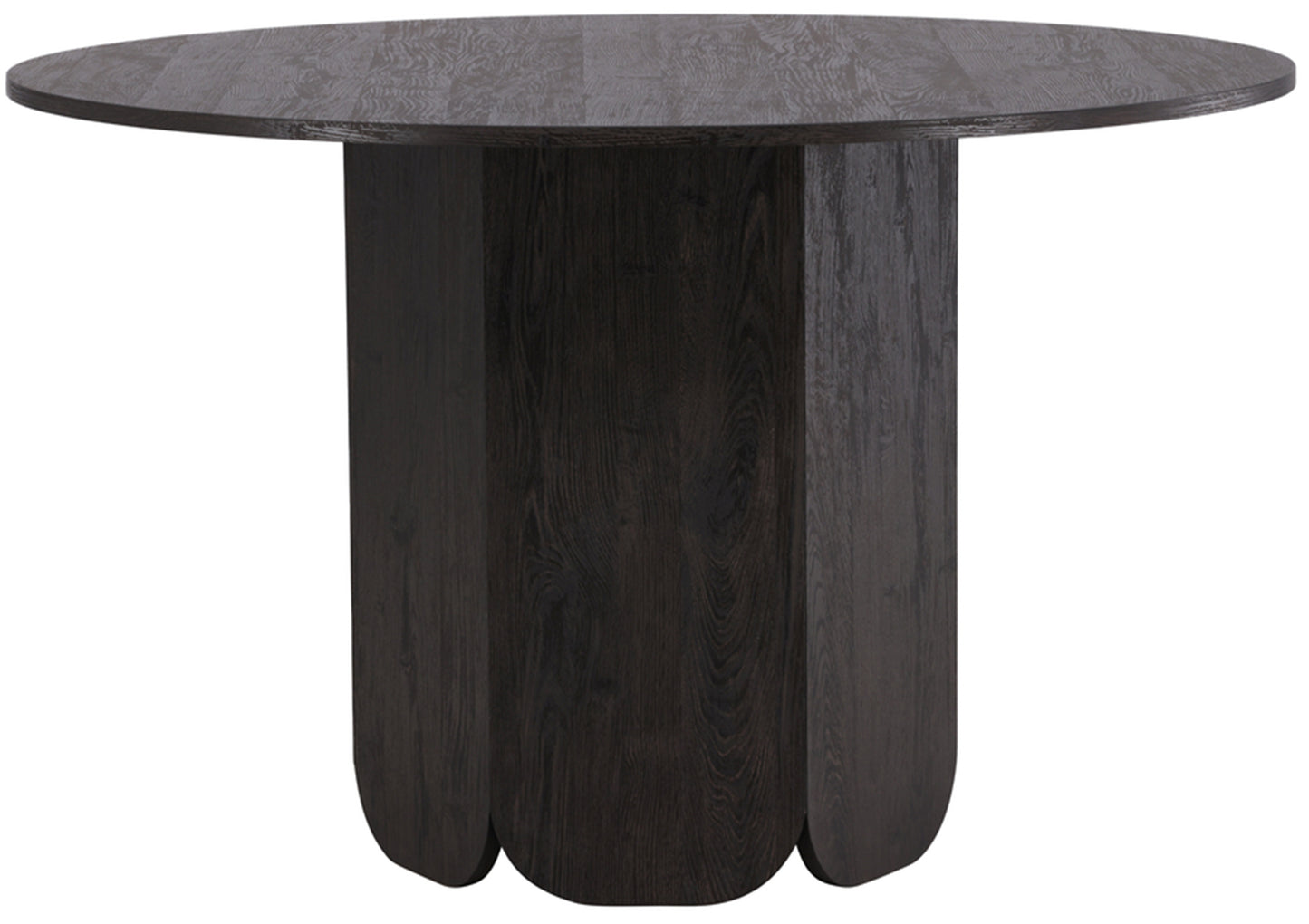 Galds Velaj 120/120/75 cm melns ozols