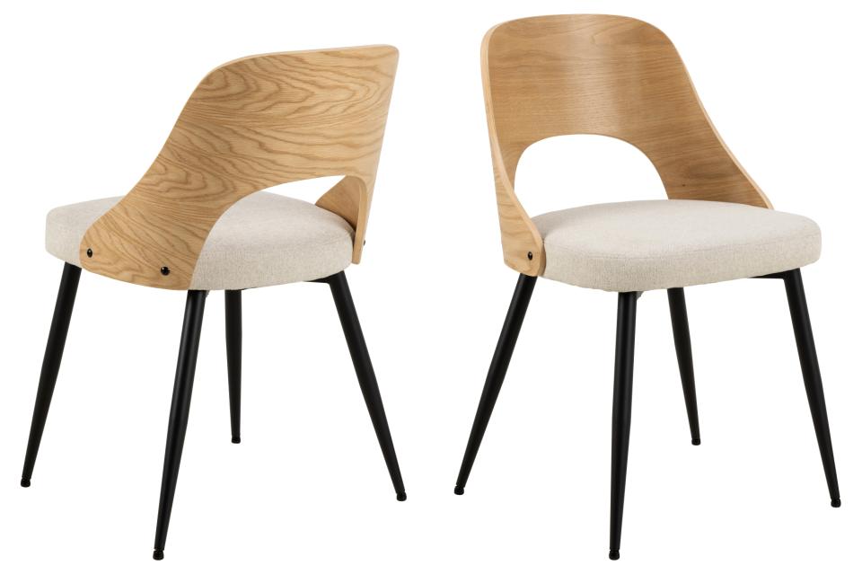 Krēsls Luc 48/53/79 cm bēšs/ozols - N1 Home