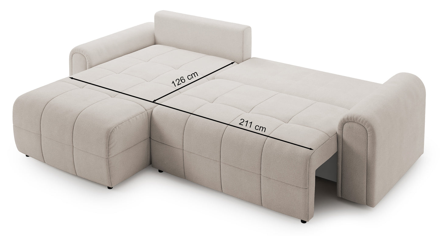 Dīvāns Simol 268/94/180 cm Storm 02 - N1 Home