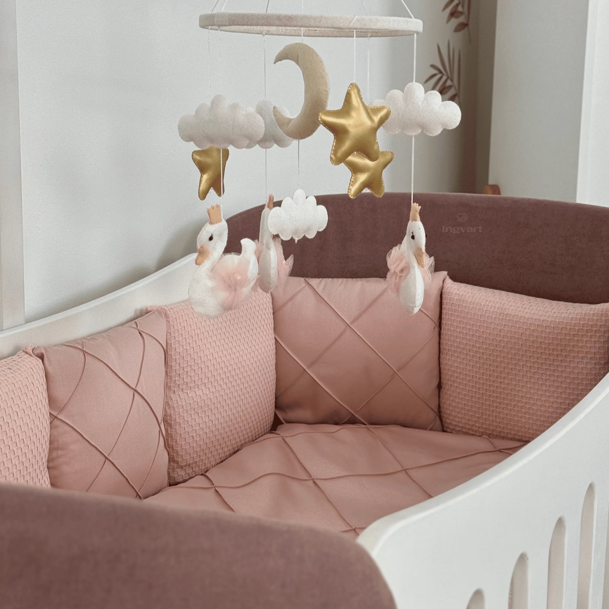 Satīna Gultas Veļas Komplekts "Platīns" dusty rose - N1 Home