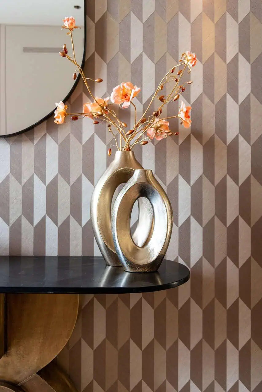 Vāze Richmond Interiors Alma big 36/22/8 cm zelts - N1 Home