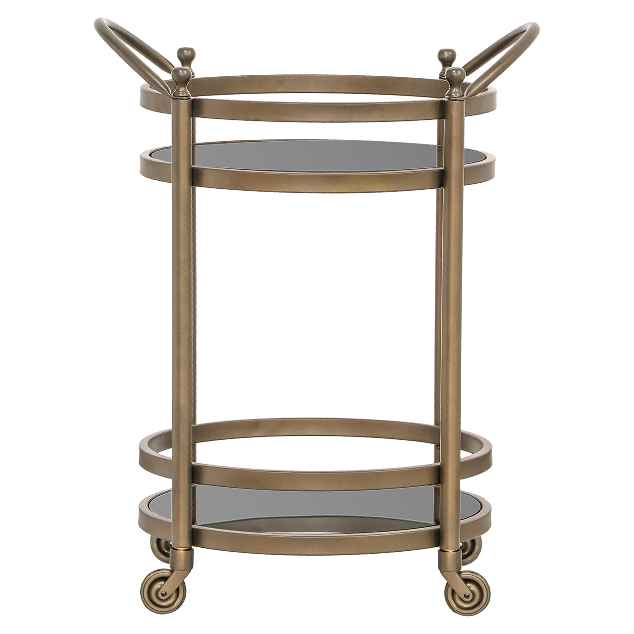 Ratiņi Hendricks misiņš Richmond Interiors 74/55/45 cm birstēts zelts - N1 Home