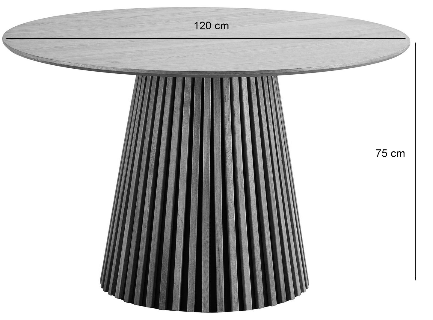 Galds Nente 120;140/75 cm ozols - N1 Home