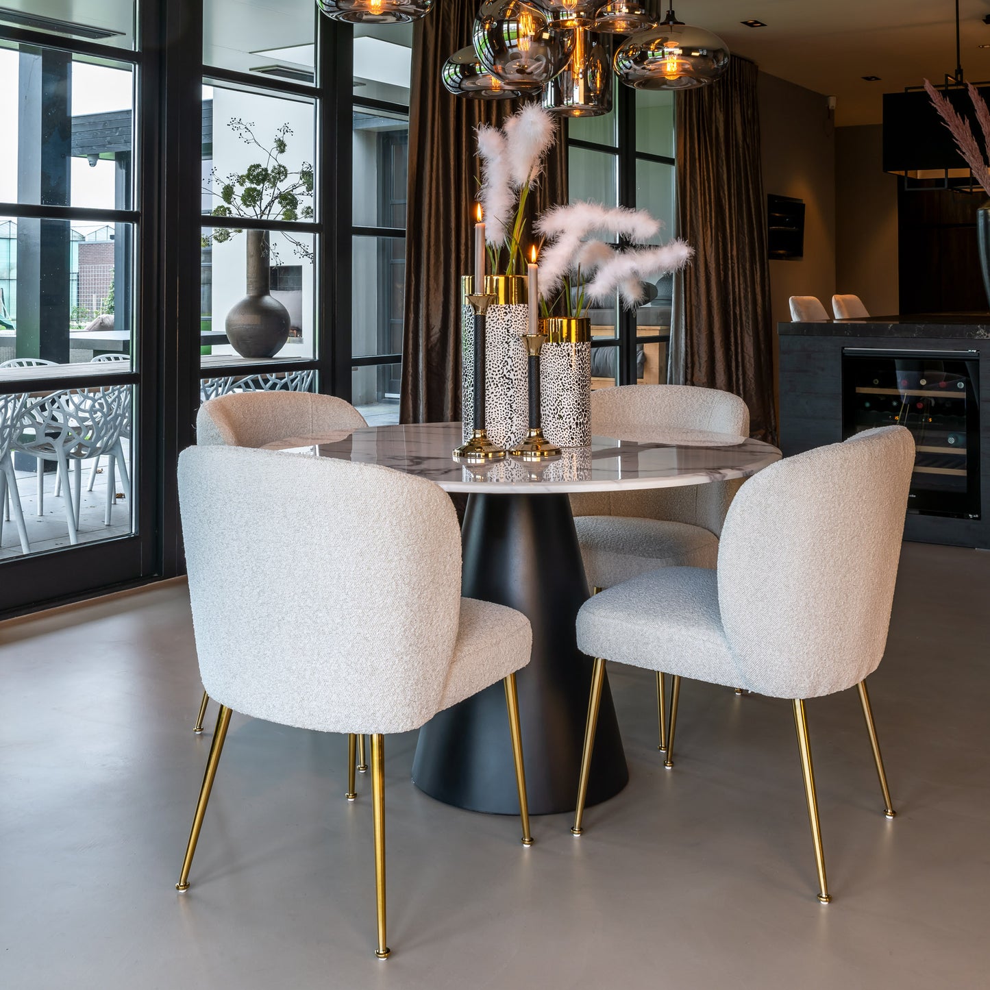 Ēdamgalds Degas Richmond Interiors 75/120/120 cm balts - N1 Home