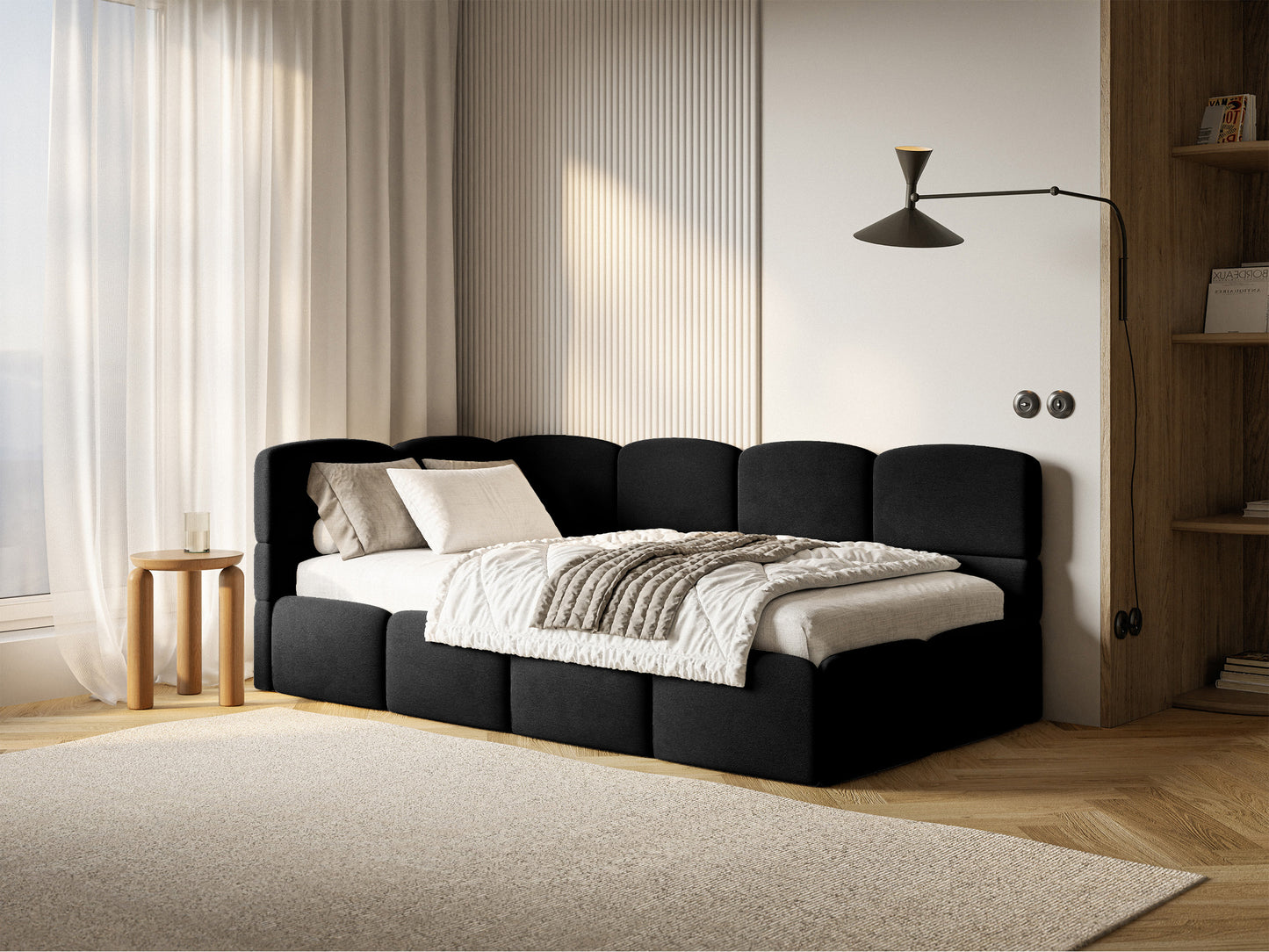 Gulra ar matraci Clod 220/88/110 cm Piano 17 - N1 Home