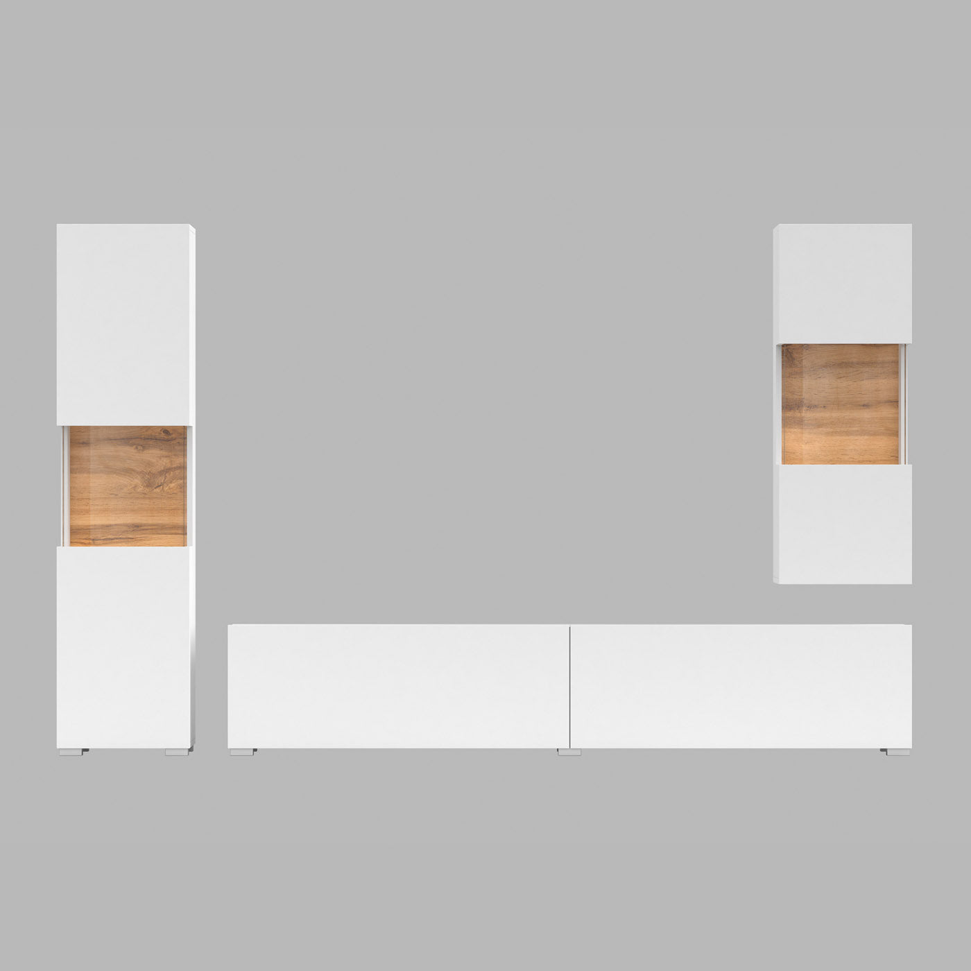 Sienas bloks Avalon 180/140/35 cm balts/Votan ozols