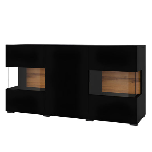 Kumode Avalon 120/35/62 cm melns onyx - N1 Home