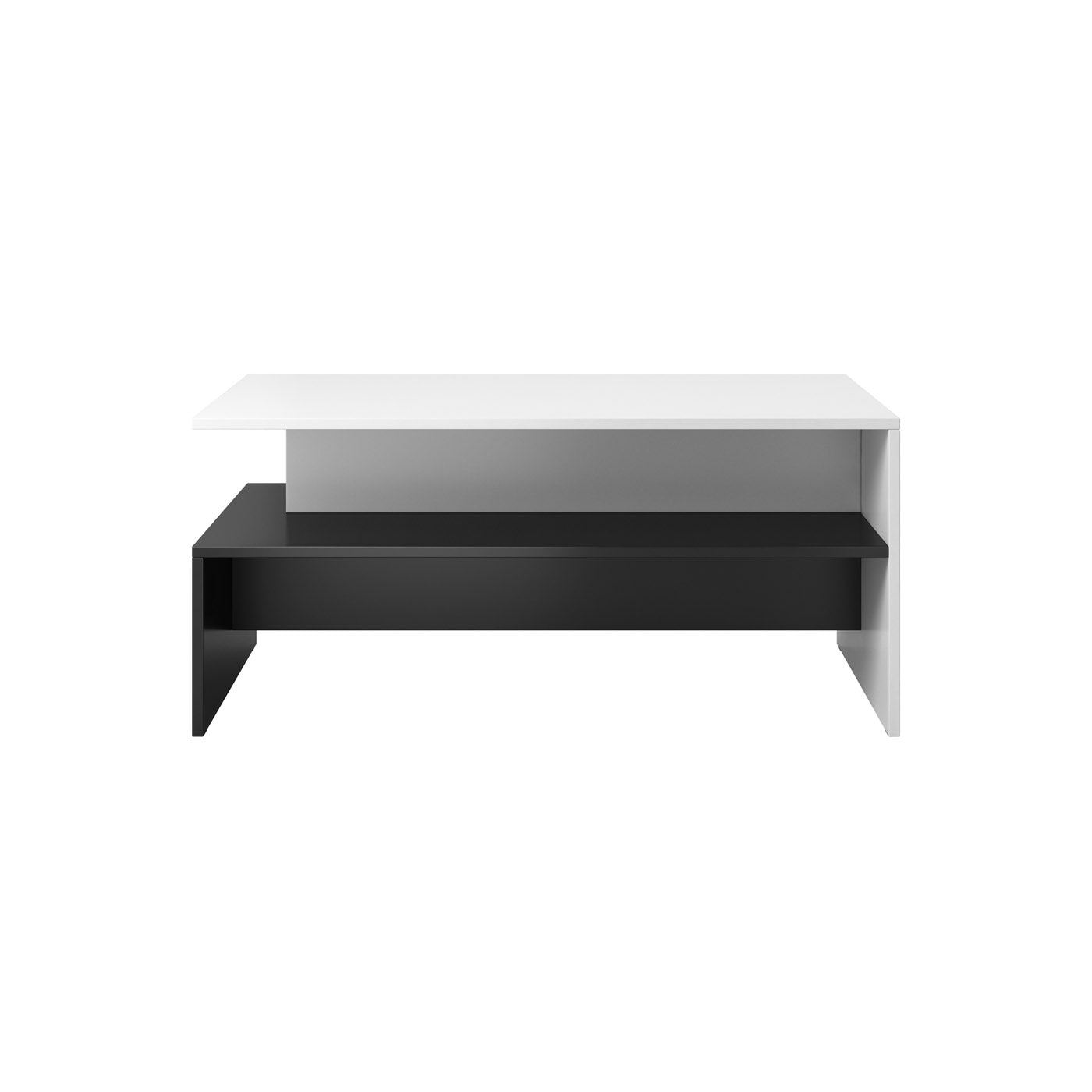 Kafijas galds Barots 100/60/45 cm balts/melns - N1 Home