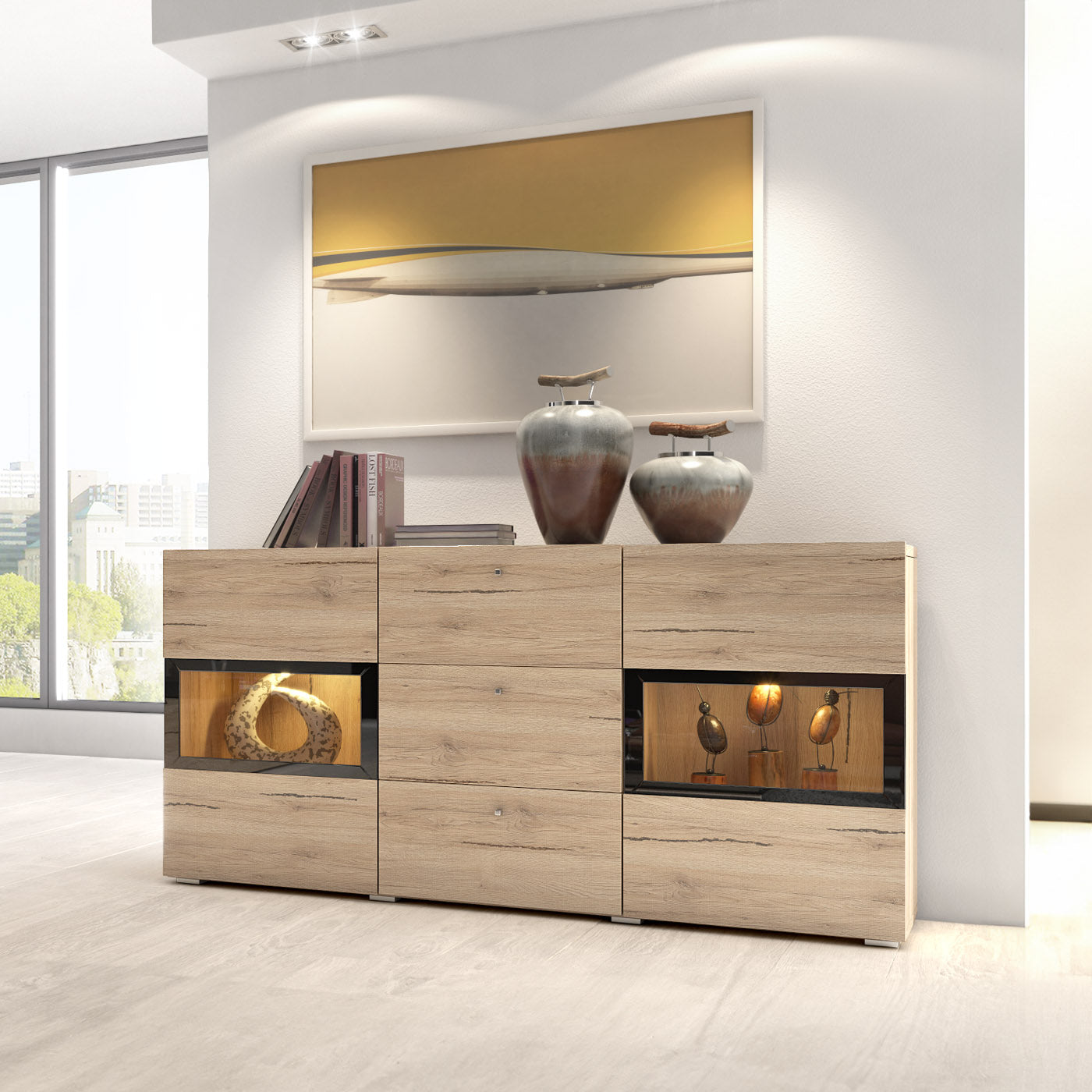 Kumode Barots 132/39/70 cm San Remo ozols - N1 Home