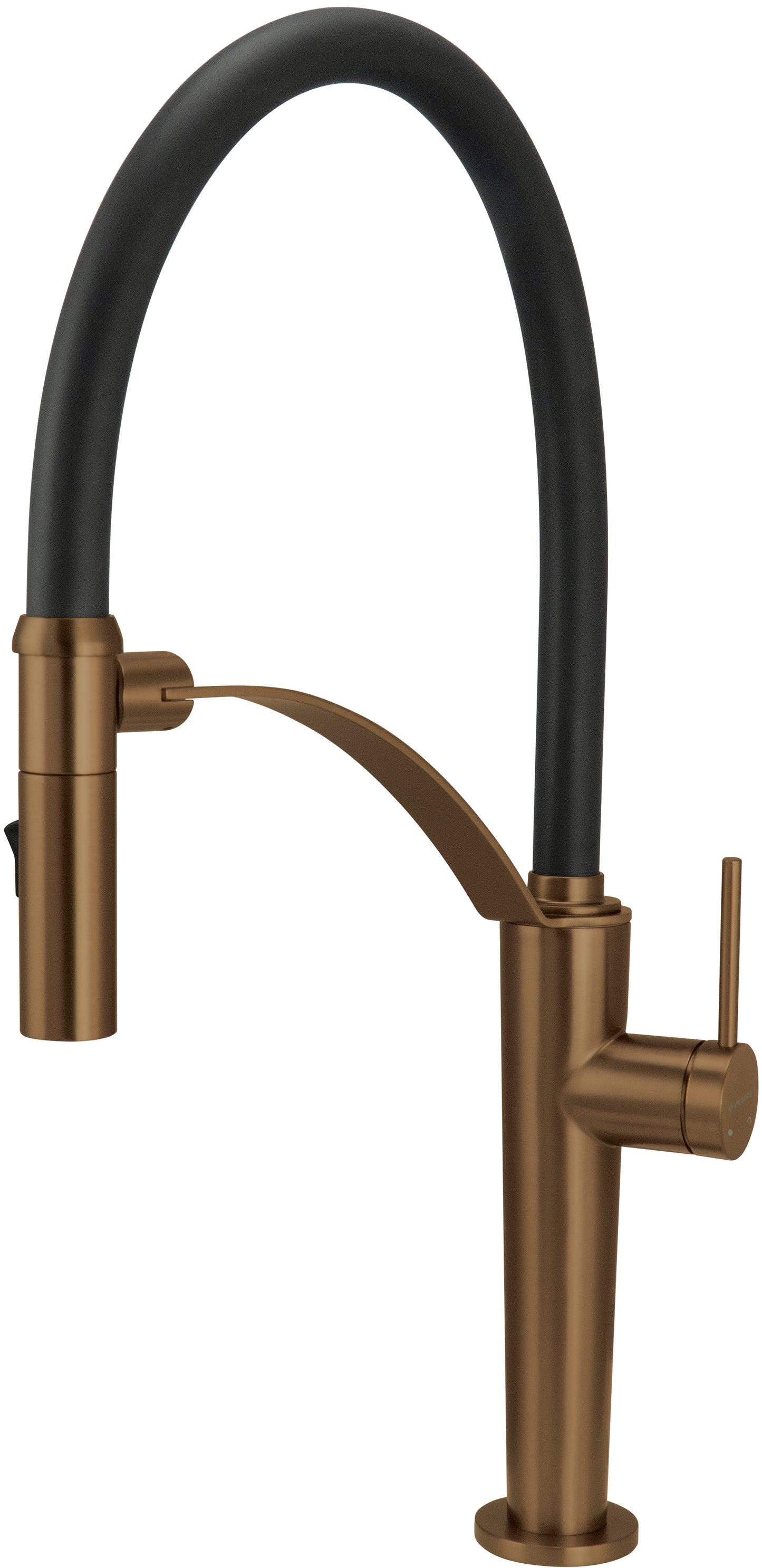 Virtuves maisītājs ar elastīgu snīpi - 2 veidu sprauslas Corda 435 mm matēta bronza - N1 Home