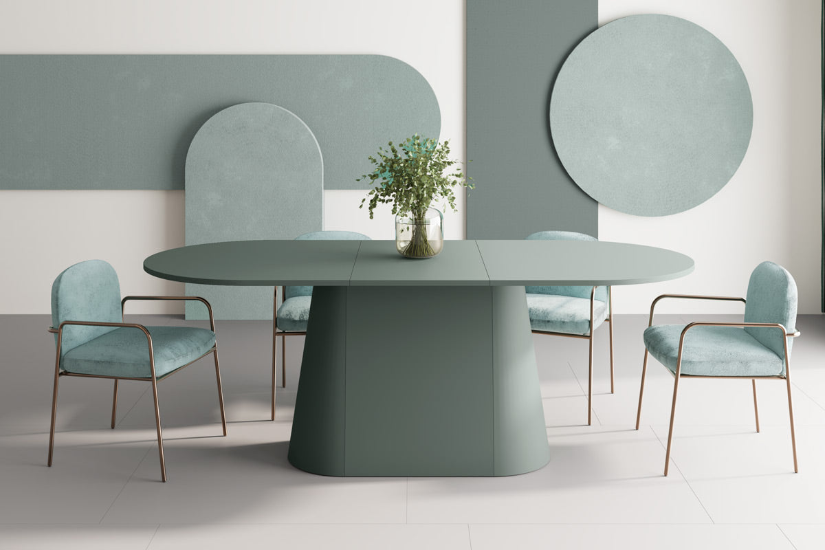 Galds Capito 160-208/89/75 cm zaļs - N1 Home