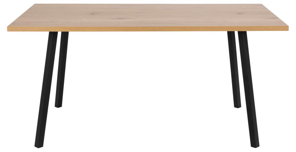 CE taisnstūrveida pusdienu galds savvaļas ozola raupjš melamīns 160x90x75 cm
