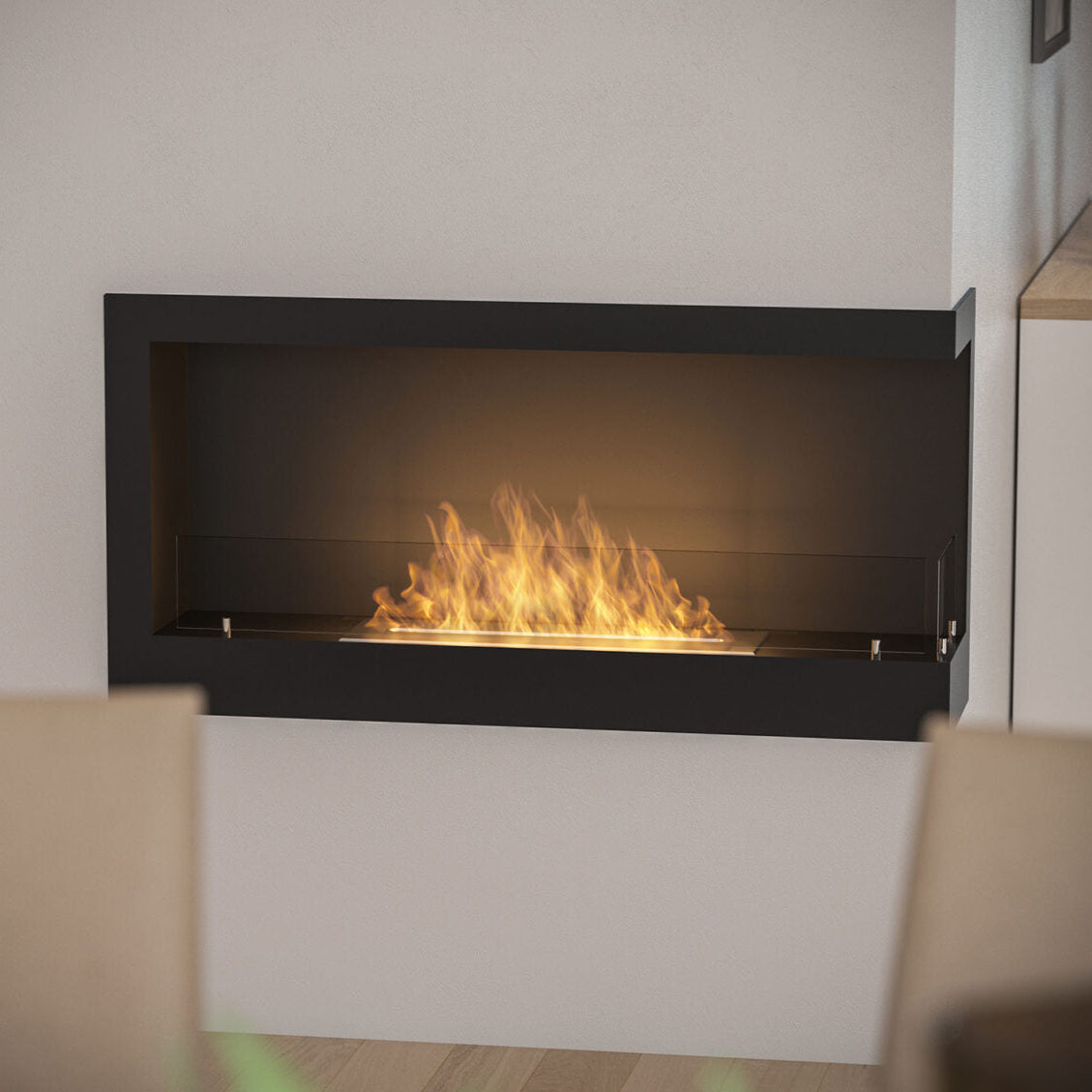 Biokamīns Cornia 90/45/24 cm melns - N1 Home