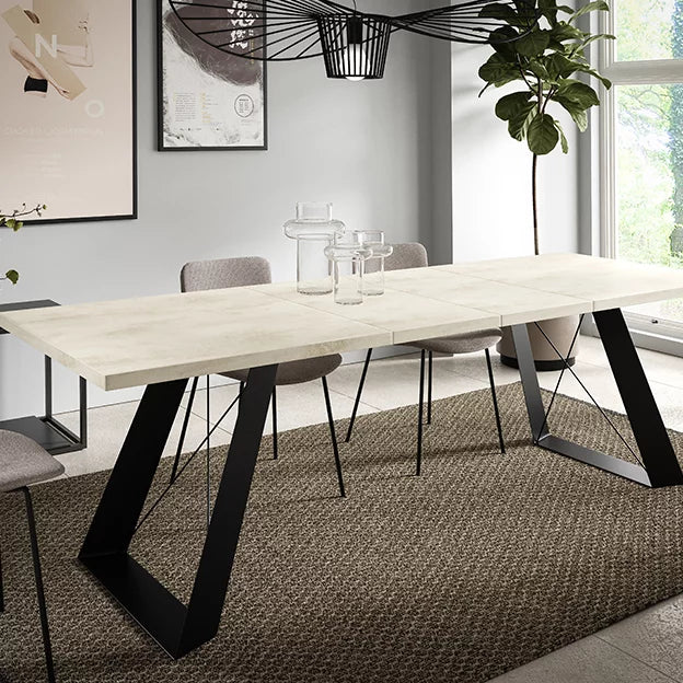 Galds Korsika 140/80/76 cm; 160/90/76 cm White Chromix