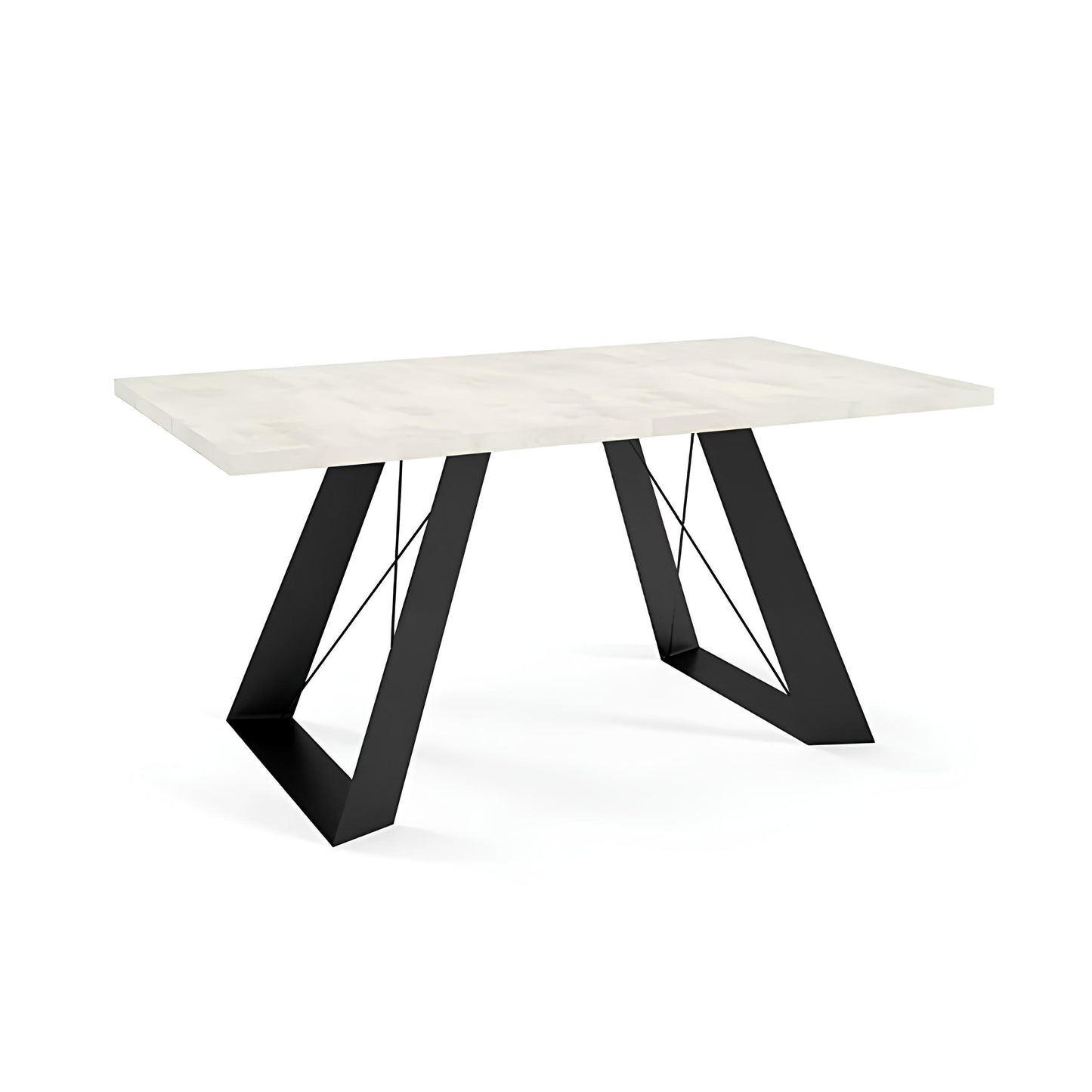 Galds Korsika 140/80/76 cm; 160/90/76 cm White Chromix