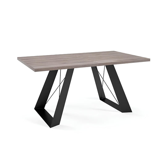 Galds Korsika 140/80/76 cm; 160/90/76 cm Anthracite Sherman Oak