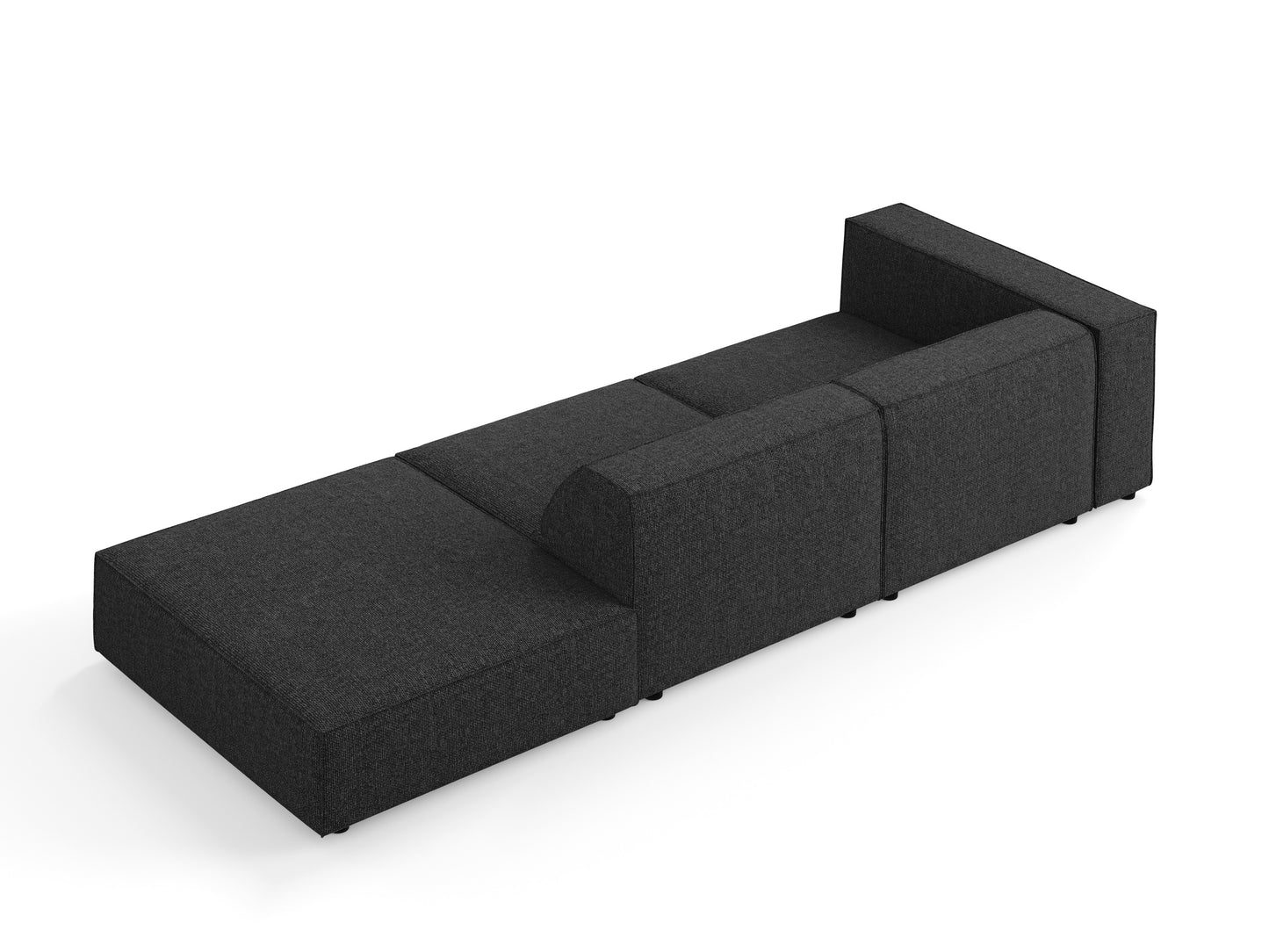 Dīvāns Cosmopolitan Design Arendal 262x102x70 cm melns - N1 Home