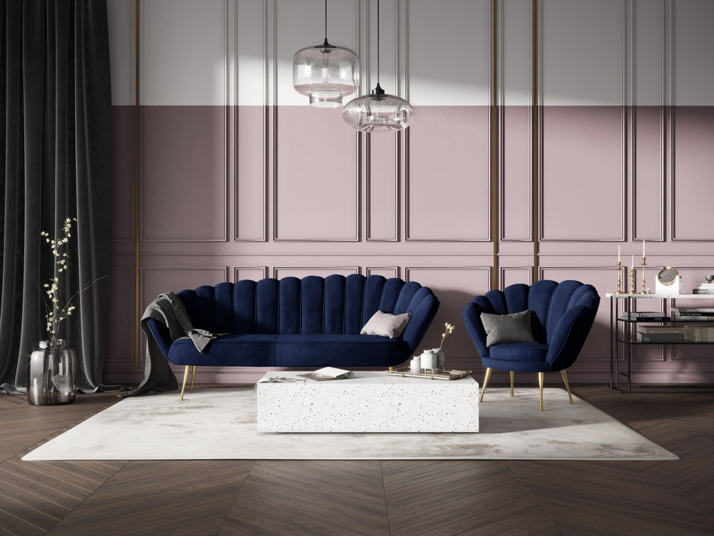 Dīvāns Kingston Cosmopolitan design 224x95x85 cm Riv 81/3 kāju krāsas - N1 Home