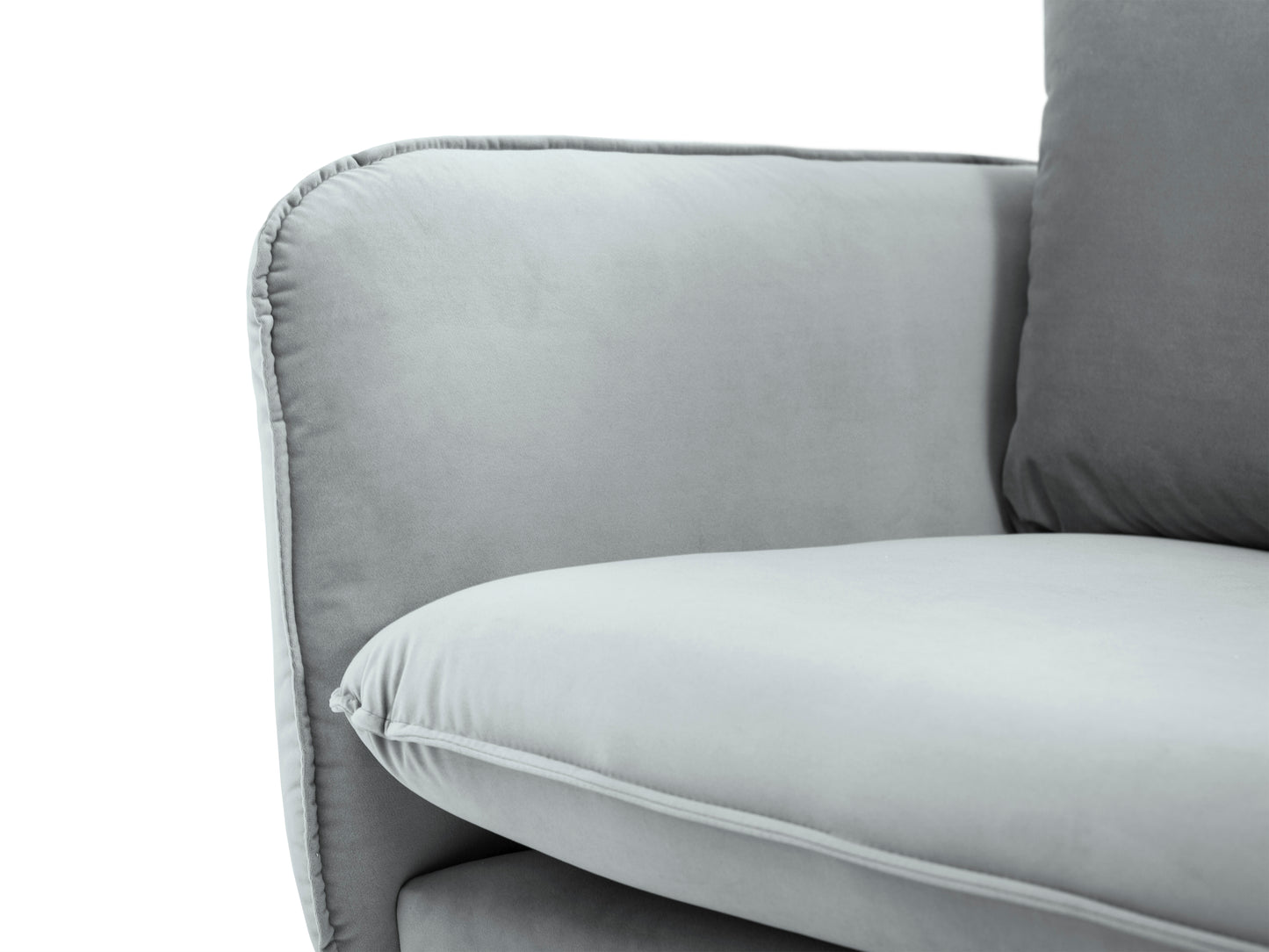 Atzveltnes krēsls Cosmopolitan Design  Vienna 97x94x95 cm gaiši pelēks - N1 Home