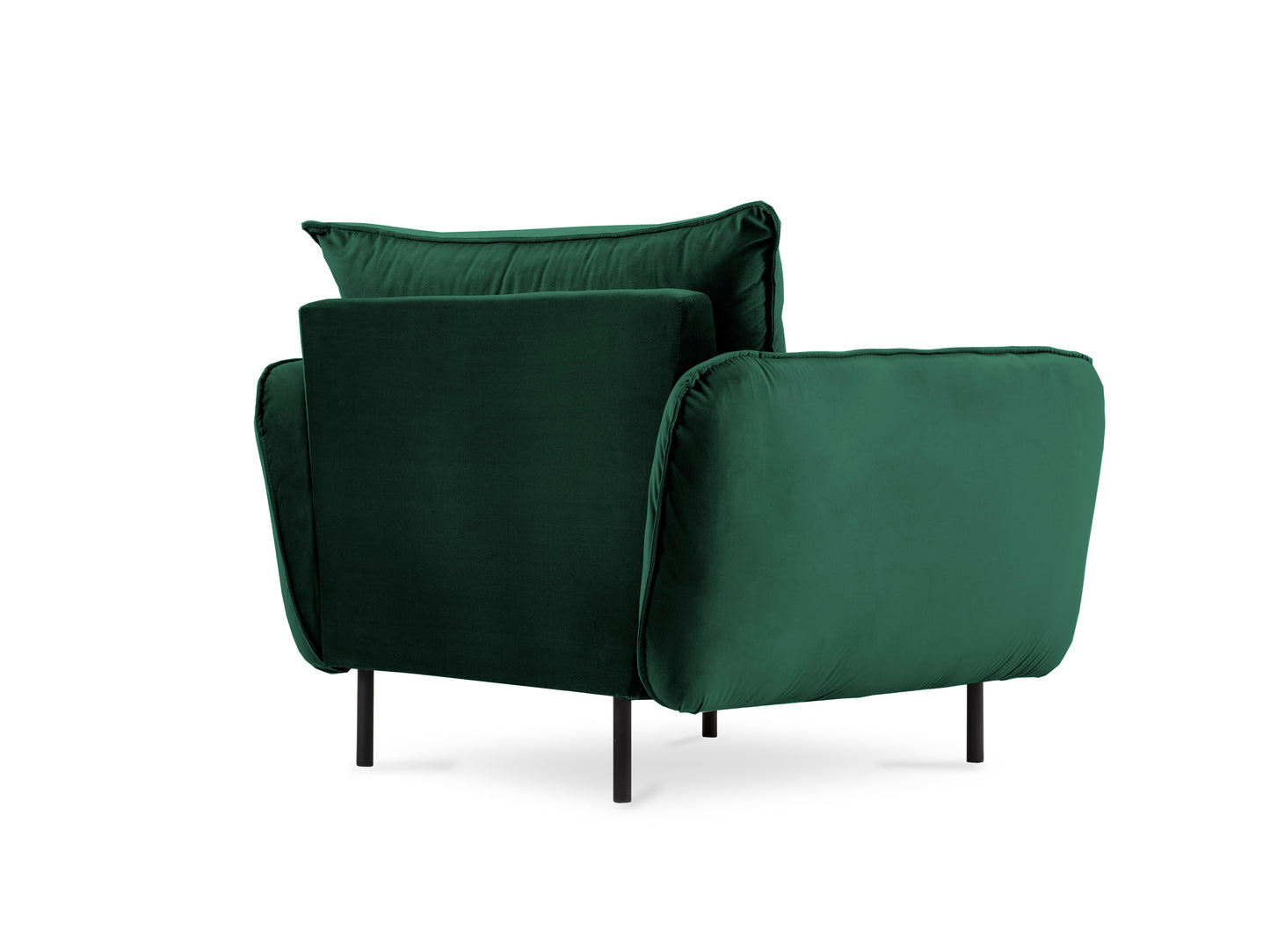 Atzveltnes krēsls Cosmopolitan Design Vienna samta 97x94x95 cm tumši zaļš - N1 Home