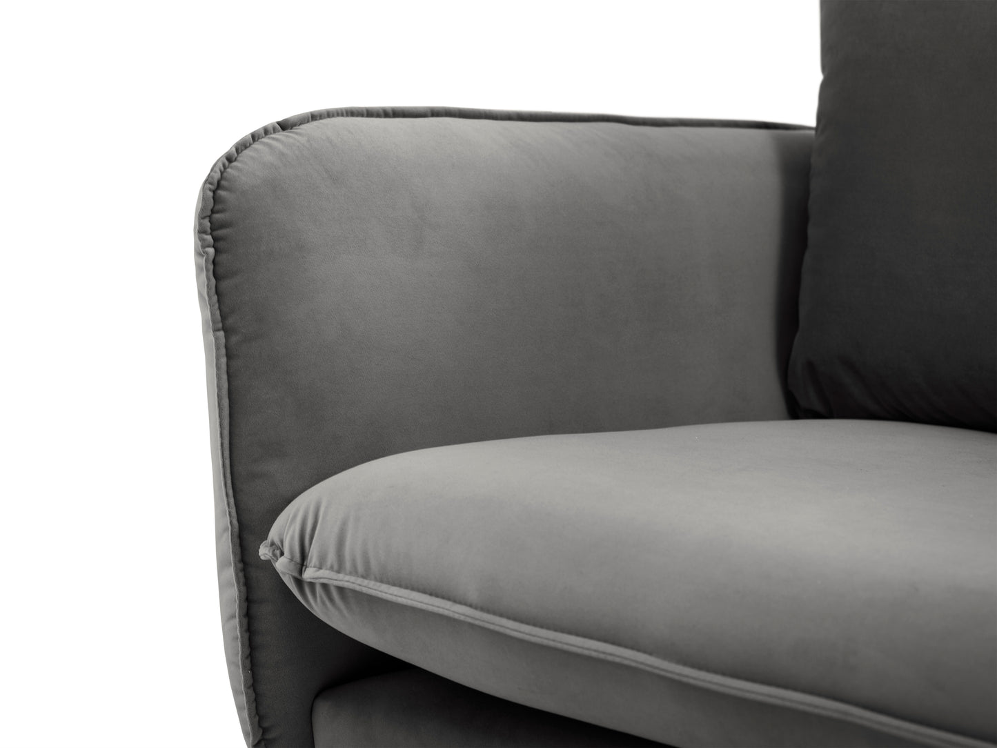 Atzveltnes krēsls Cosmopolitan Design Vienna samta 97x94x95 cm graffīts - N1 Home