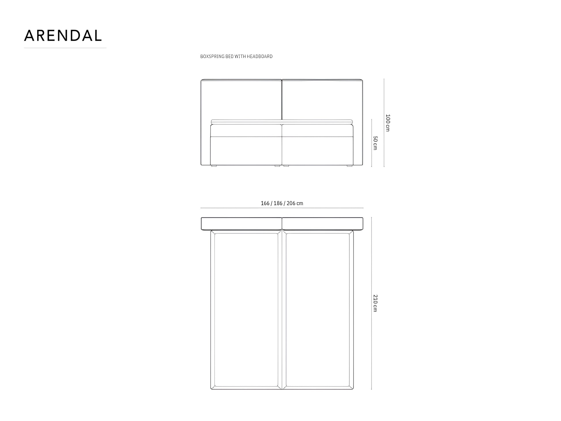 Gulta Arendal Cosmopolitan design 140/160/180 x 200 cm Blu 19 - N1 Home