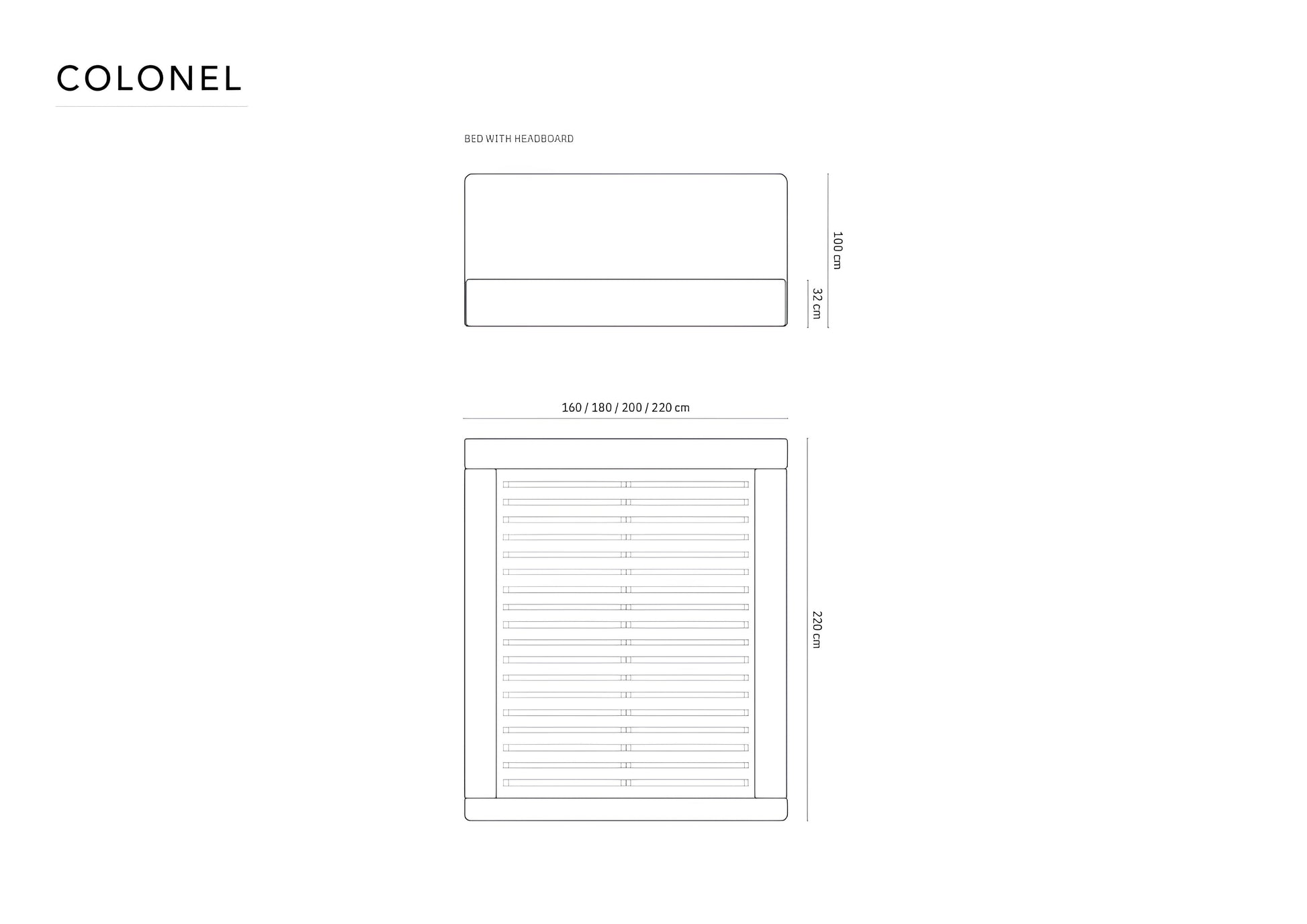 Gulta Colonel Cosmopolitan design 140/160/180/200 x 200 cm Reb 01 - N1 Home