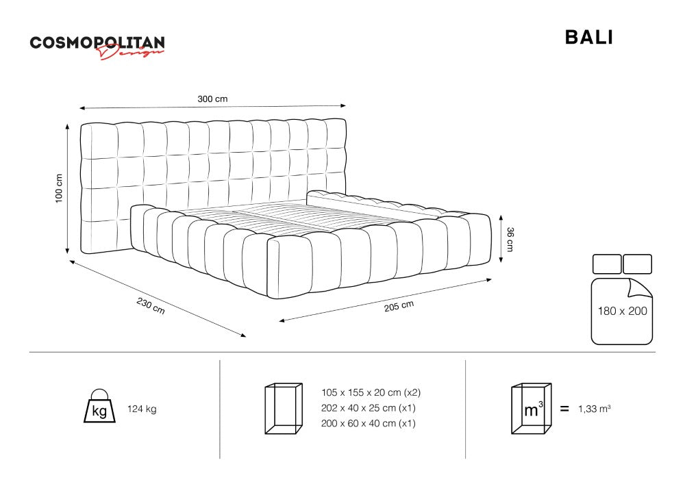 Gulta Bali Cosmopolitan design 140/160/180/200 x 200 cm Blu 13 - N1 Home