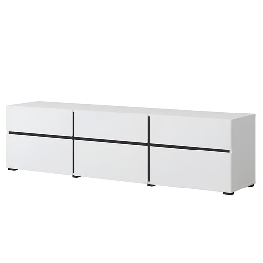 TV skapis Krosit kolekcija 180/40/48 cm melns/balts