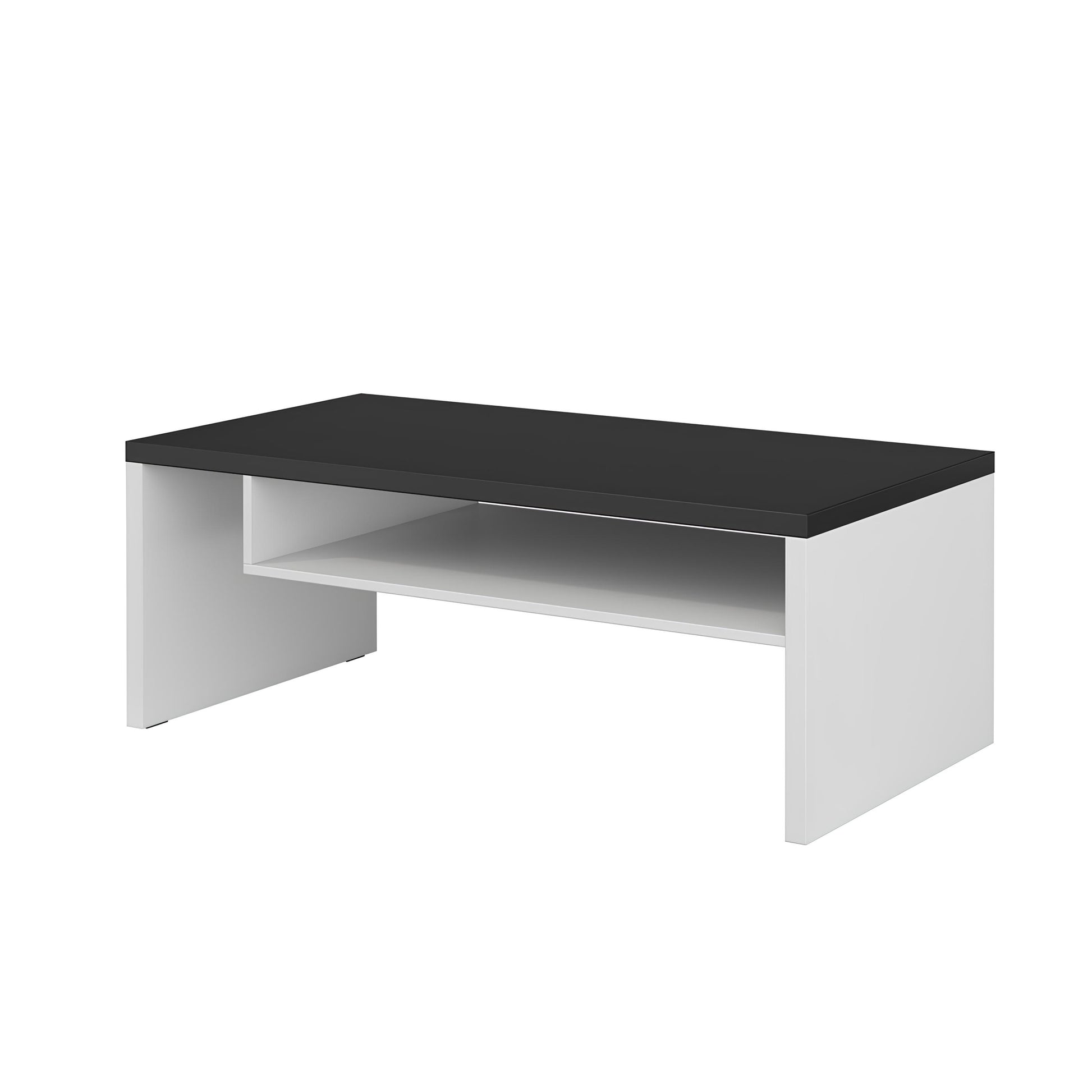 Kafijas galds Krosit kolekcija 120/60/45 cm balts/melts - N1 Home