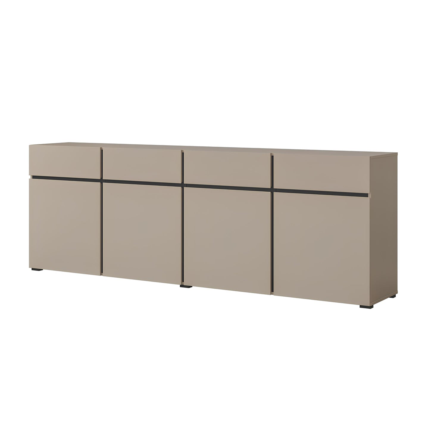 Kumode Krosit kolekcija 225/78/40 cm congo/melns - N1 Home