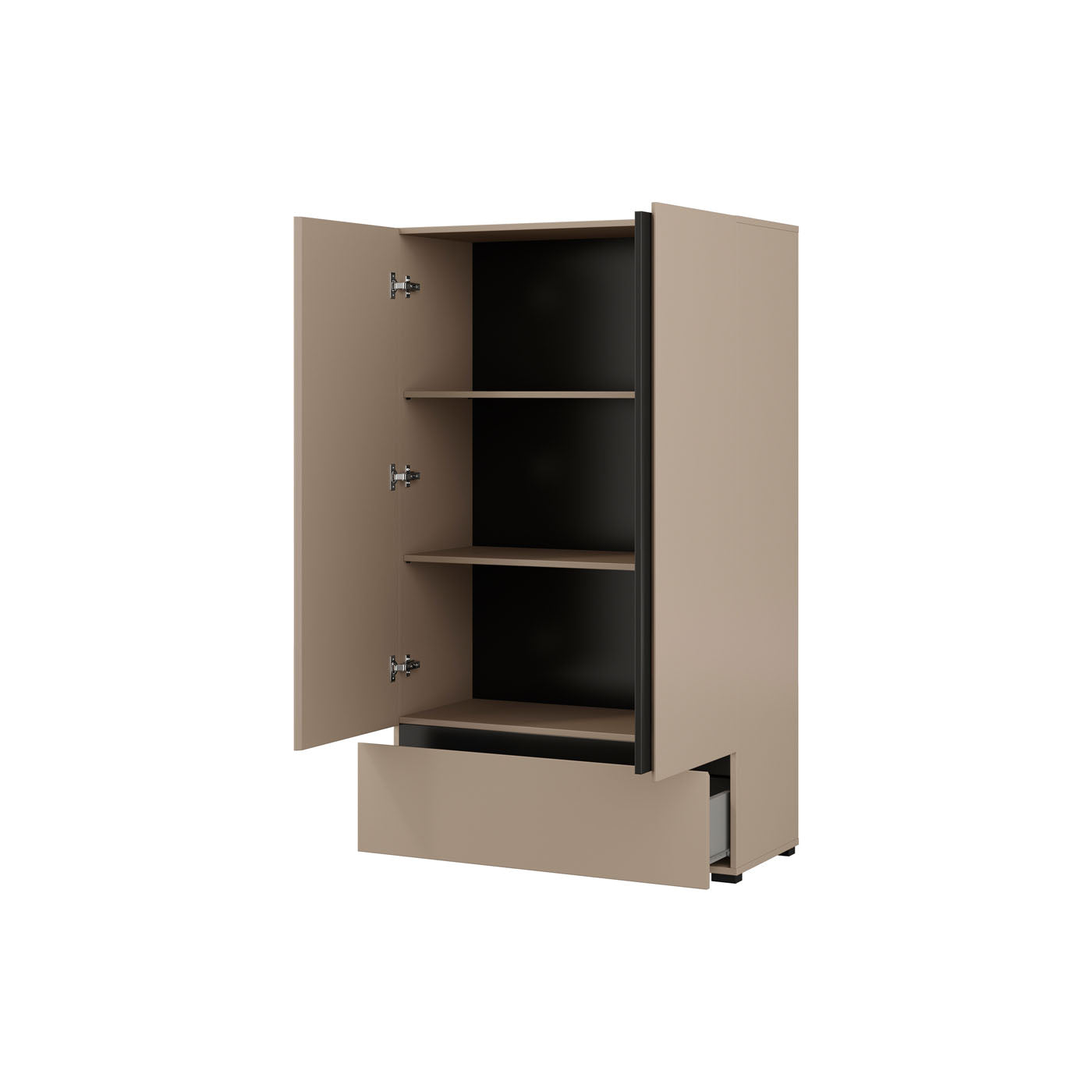 Kumode Krosit kolekcija 80/150/40 cm congo/melns - N1 Home