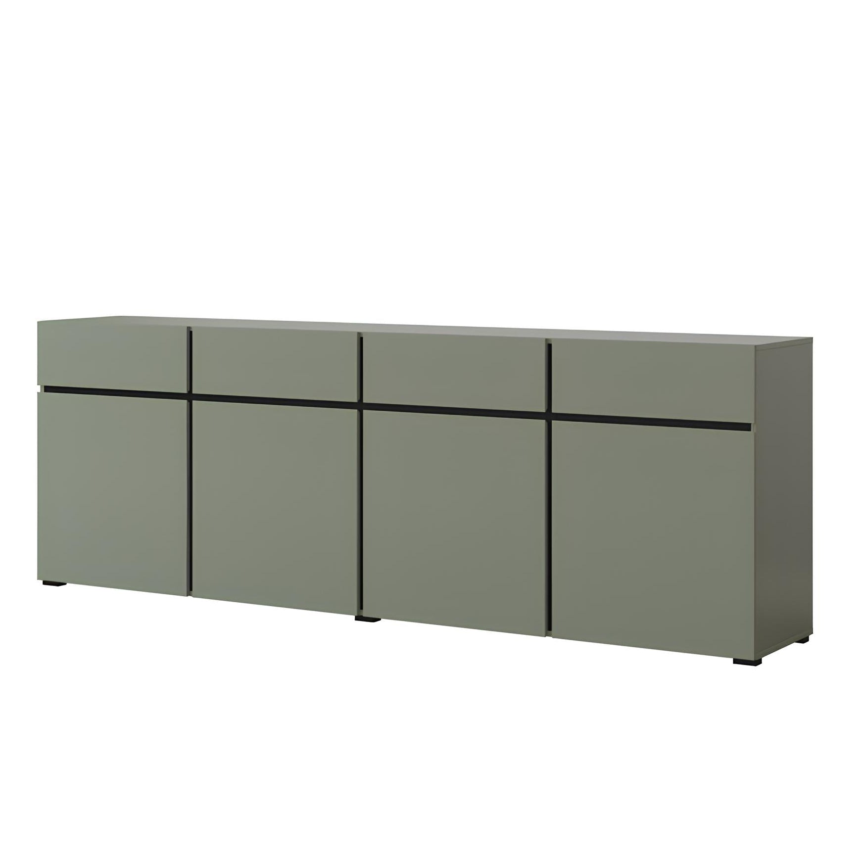 Kumode Krosit kolekcija 225/78/40 cm zaļs/melns - N1 Home