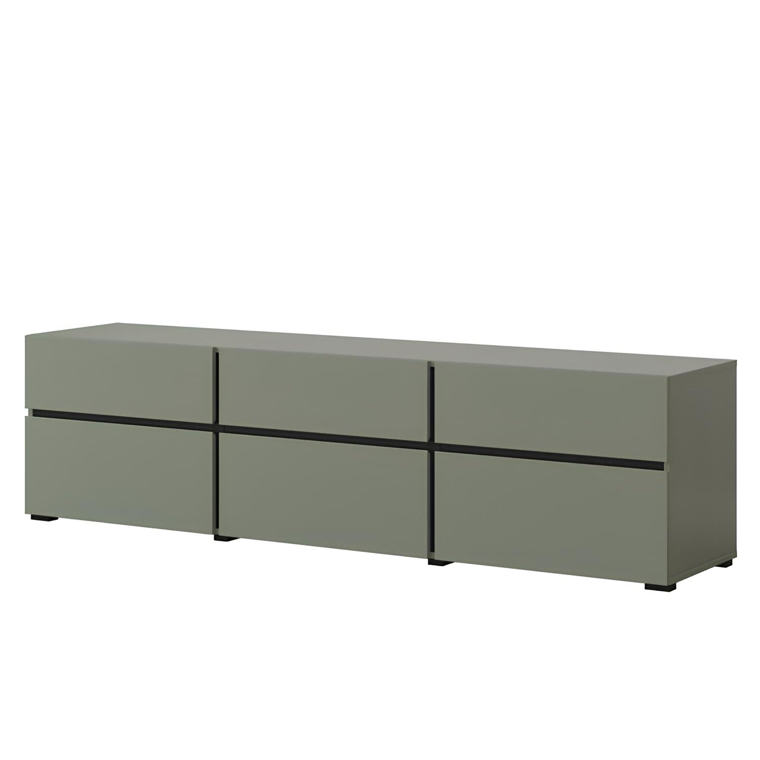 TV skapis Krosit kolekcija 180/40/48 cm zaļs/melns - N1 Home