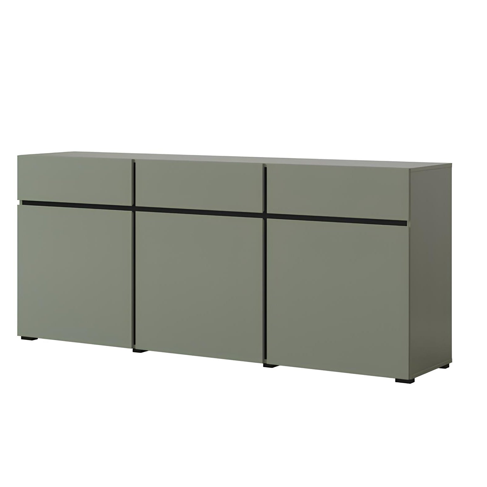 Kumode Krosit kolekcija 180/78/40 cm zaļs/melns - N1 Home