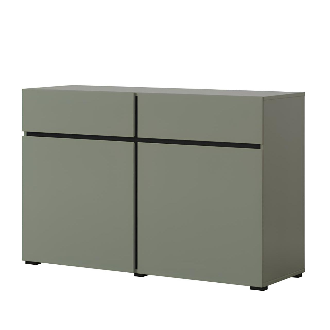 Kumode Krosit kolekcija 119/78/40 cm zaļs/melns - N1 Home