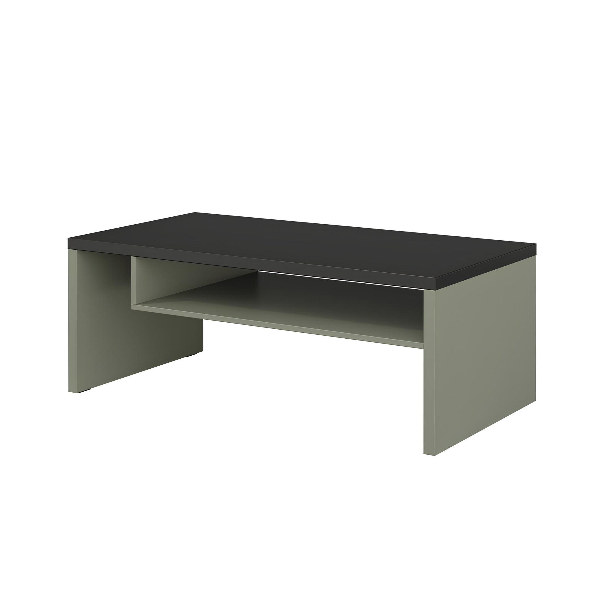 Kafijas galds Krosit kolekcija 120/60/45 cm zaļs/melns - N1 Home