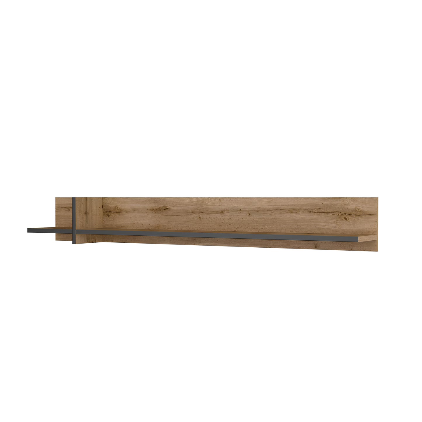 Sienas plaukts Krosit kolekcija 180/23/23 cm Votan ozols - N1 Home