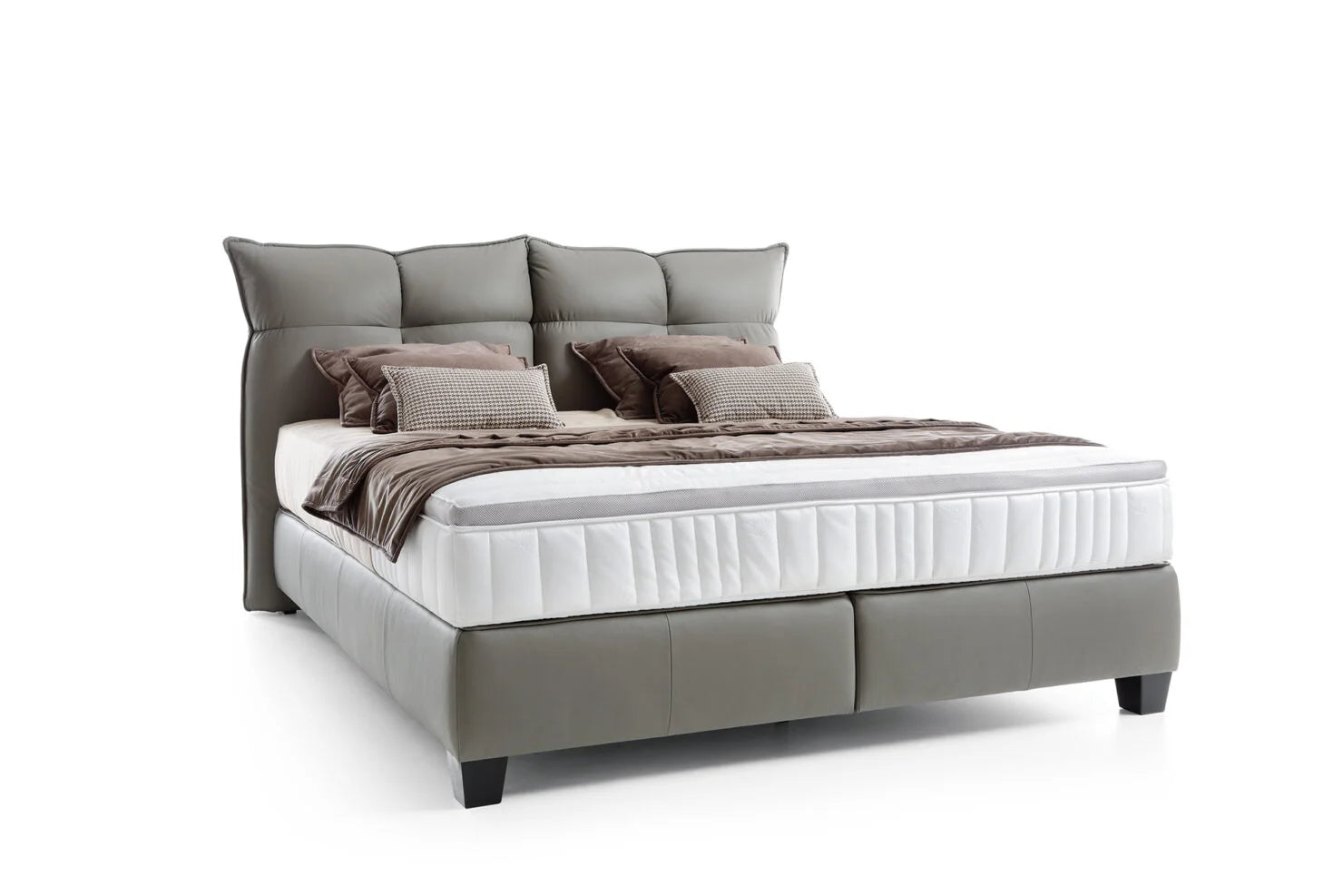 Gulta Cadi 140/160/180 x 200 cm pelēks - N1 Home