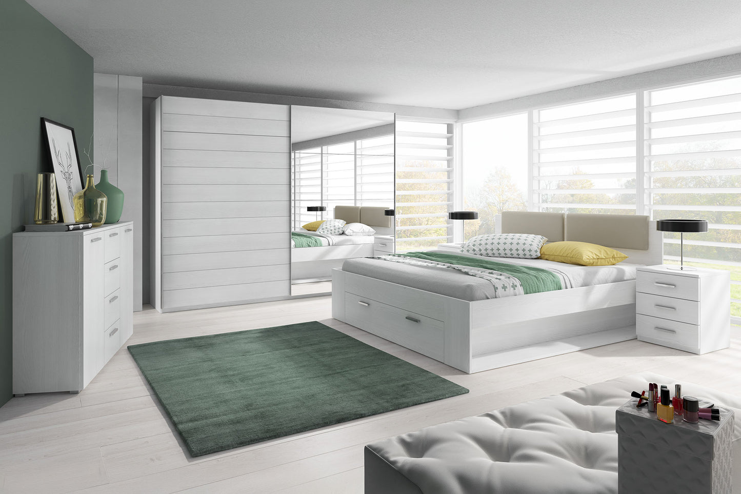 Skapis Galateja 200; 221; 270/61/210 cm abisko ash