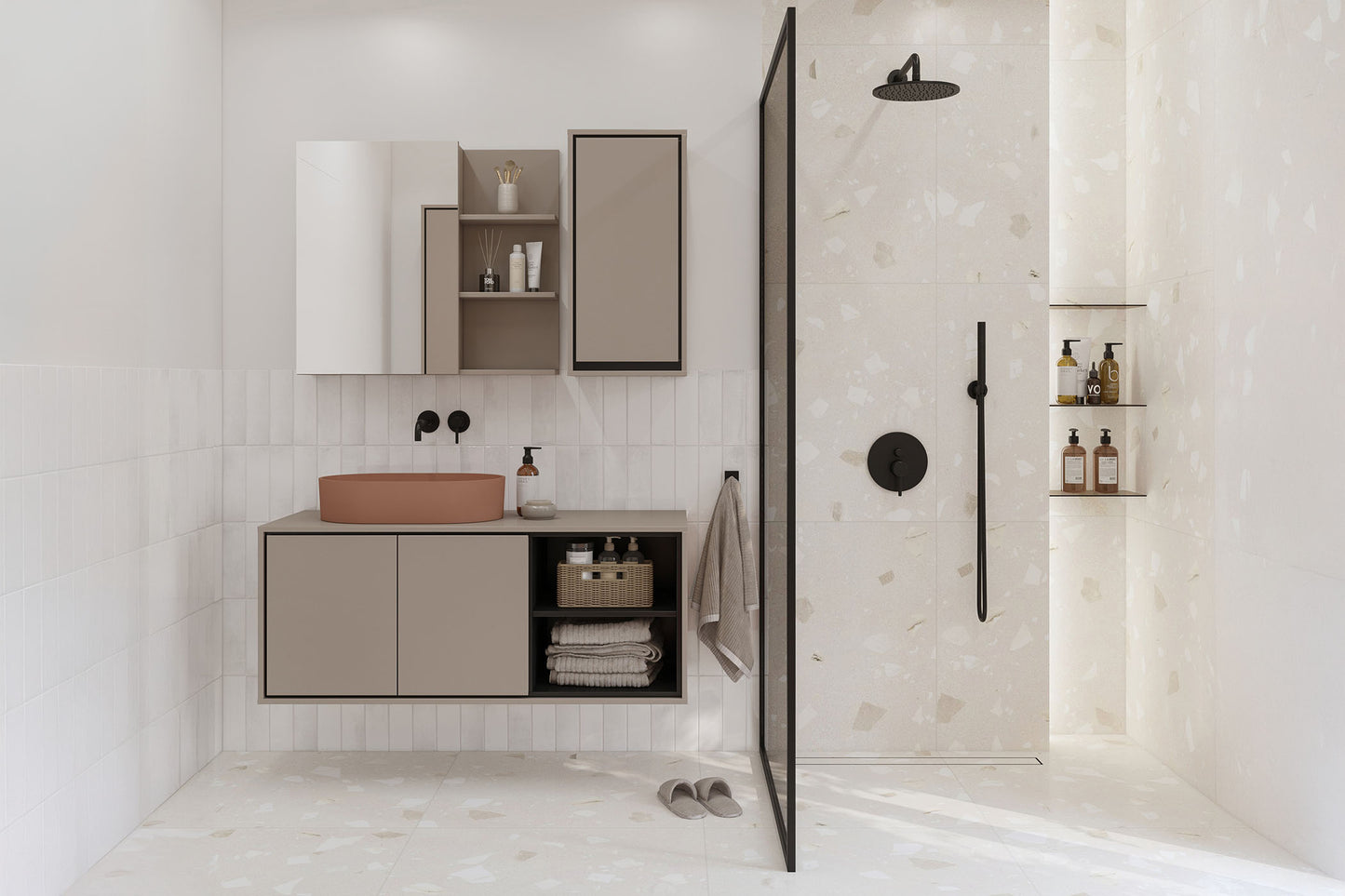 Skapis Iriva 78/48/51 cm congo/melns