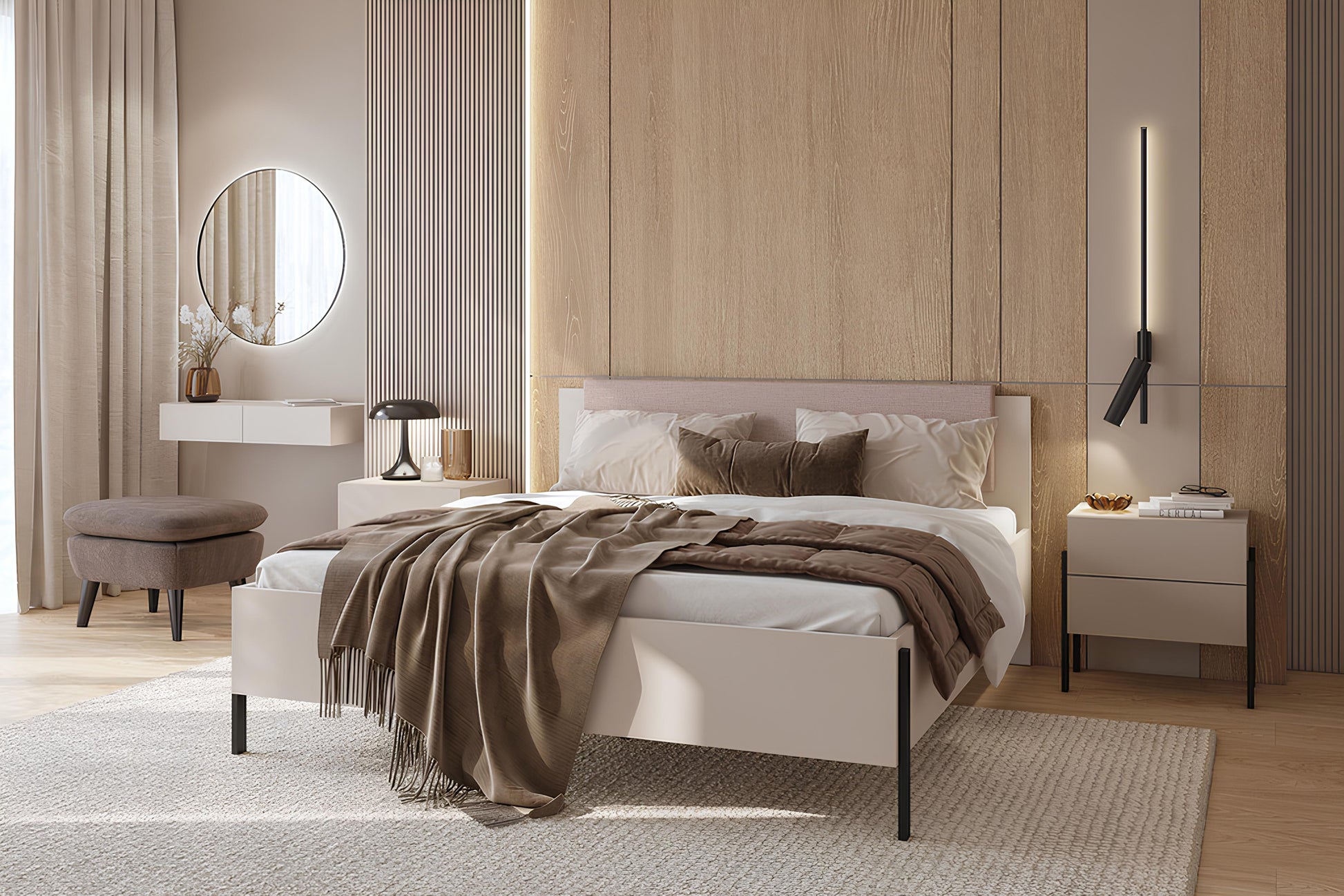 Kumode Jukka 84/90/40 cm kašmirs - N1 Home