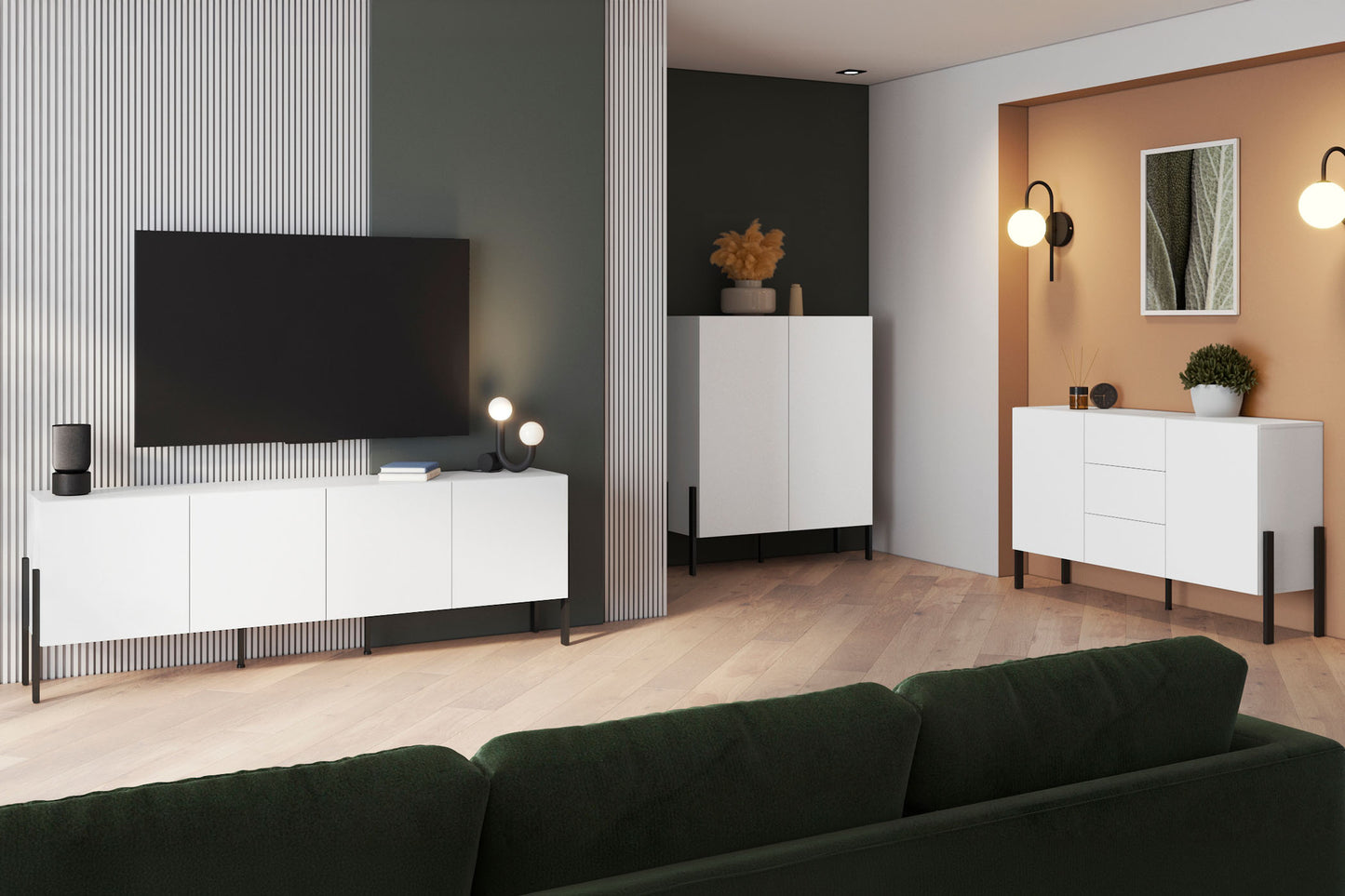 Kumode Jukka 184/90/40 cm balts - N1 Home